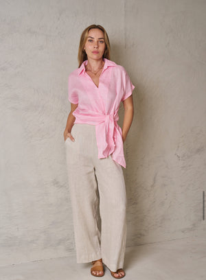 Pink Baker Tie Shirt