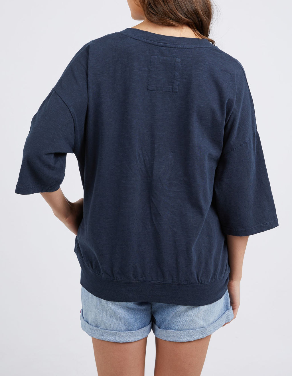 Mazie Navy Vee Top