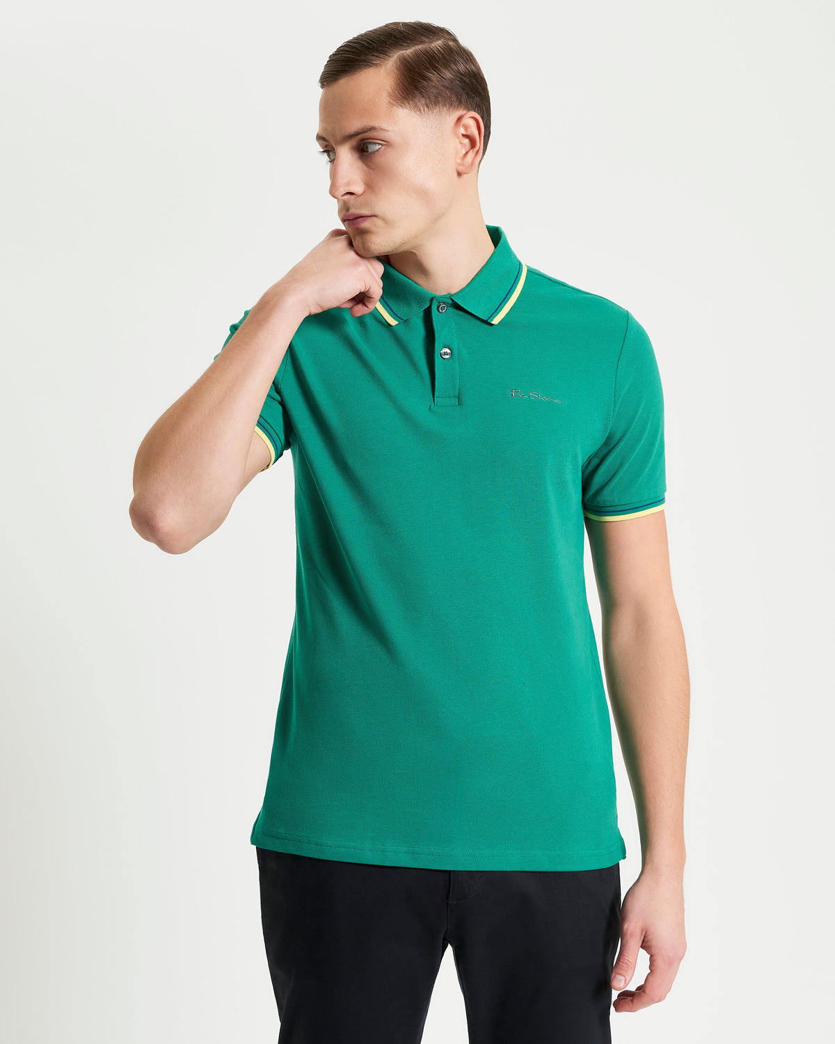 Ben Sherman Bright Green Pique Polo
