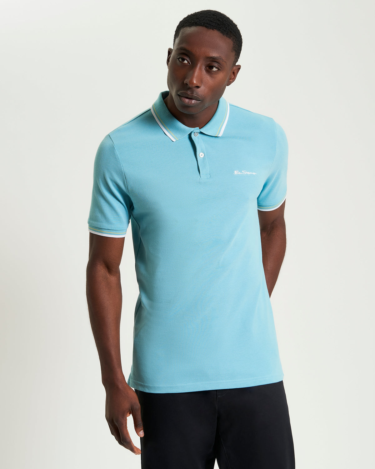 Ben Sherman Petro Blue Pique Polo