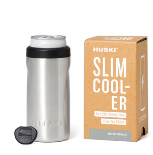 Huski Slim Can Cooler Silver