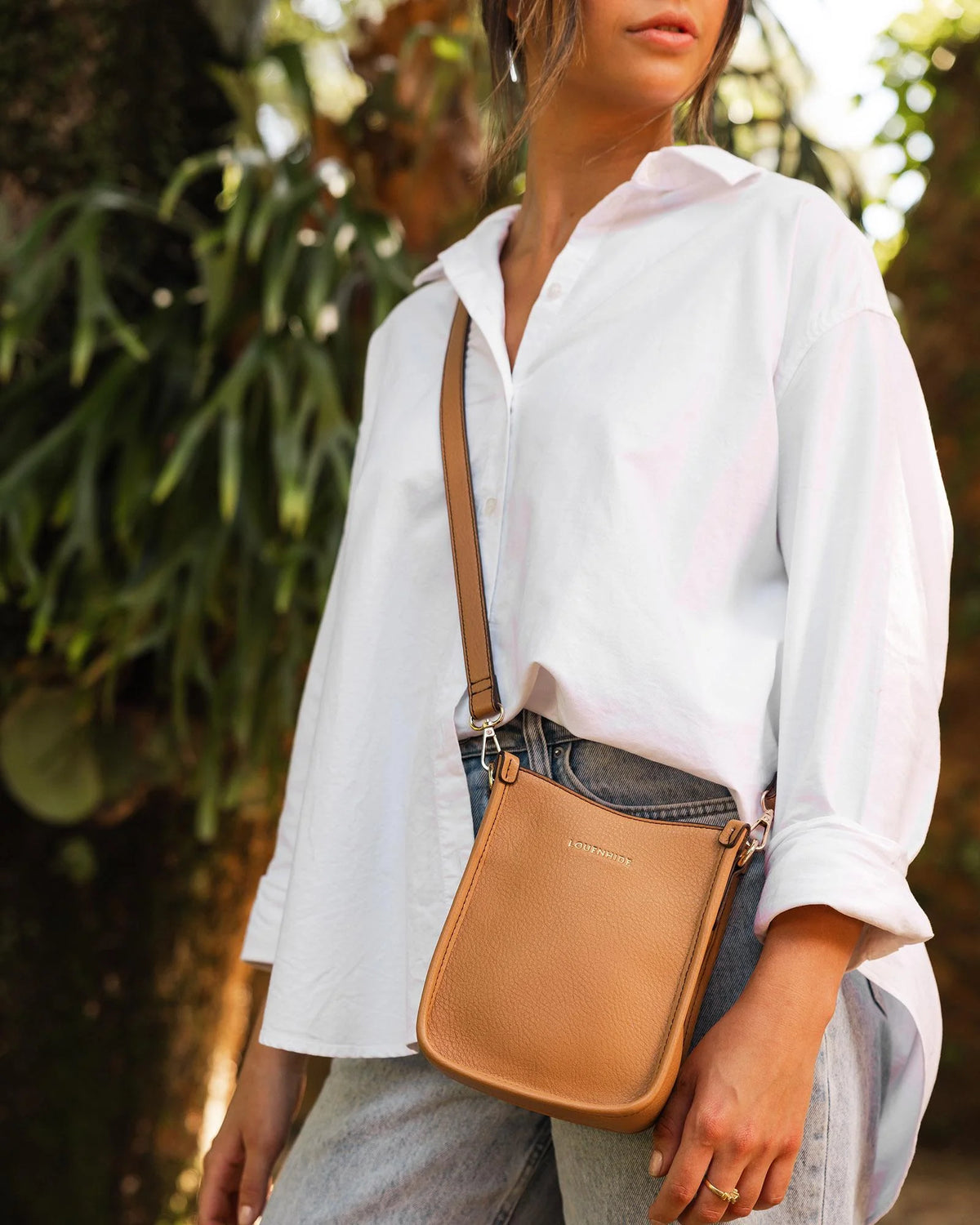 Parker Phone Crossbody Bag Camel