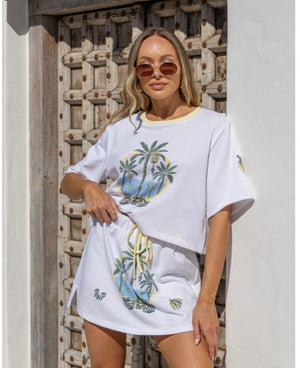 Palm Tree Mini Skirt