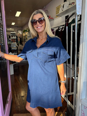 Kaia Ink Blue Dress
