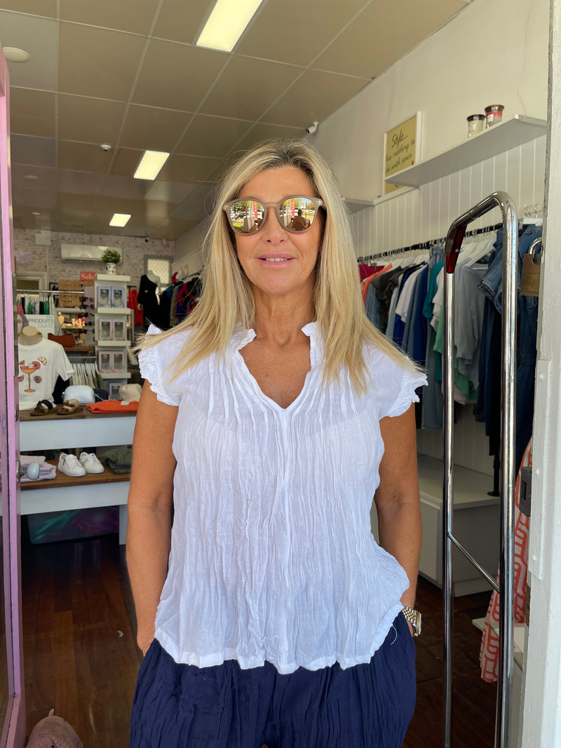 Natalie White Top