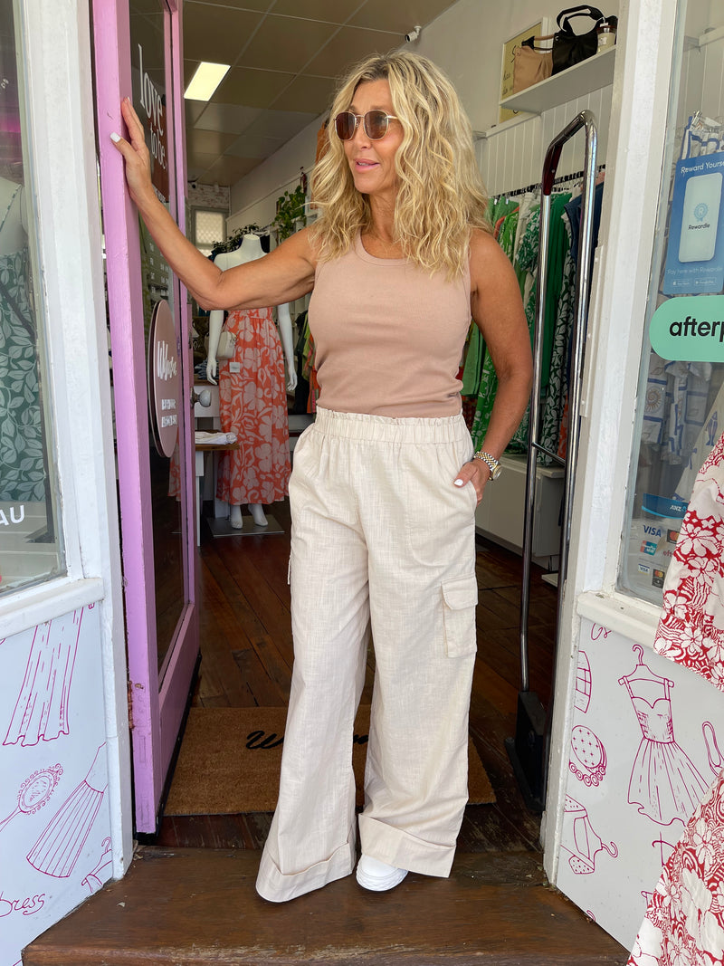 Linen Natural Pant