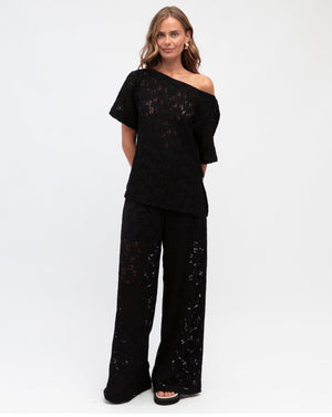 Holly Lace Black Pant