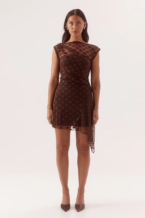 Sovere Blyth Mini Dress Chocolate