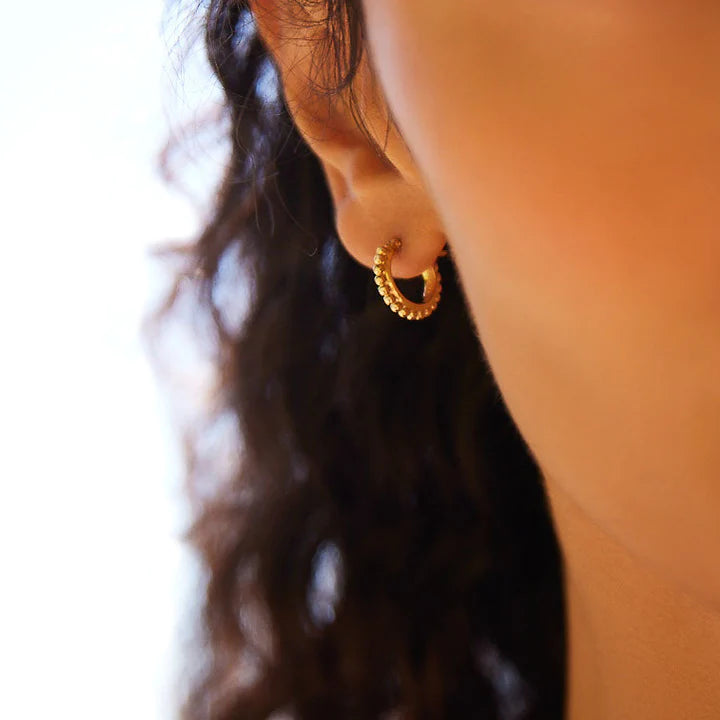 Chia Hoop Gold Earrings
