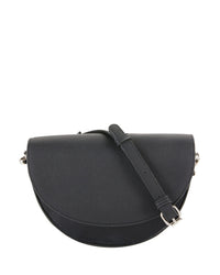 Layla Black Half Moon Bag