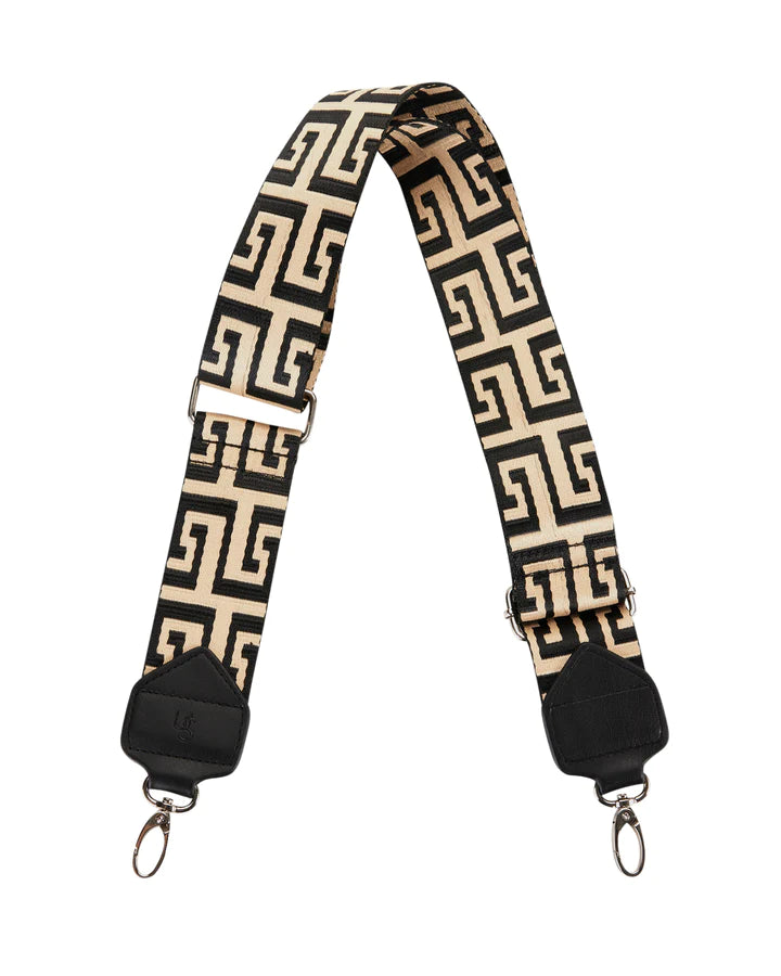 Webbing Crossbody Aztec Black Natural