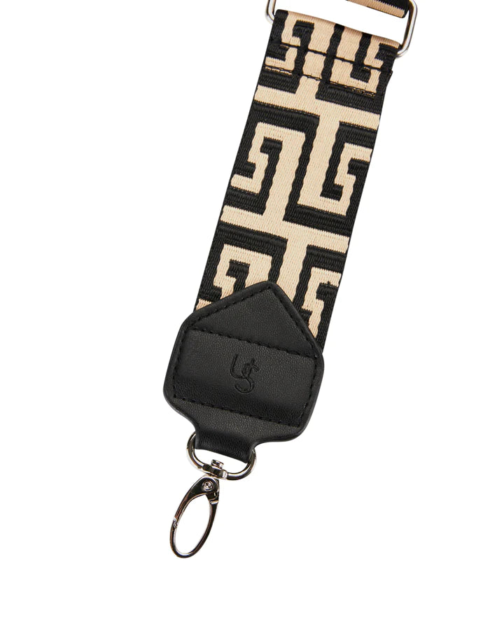 Webbing Crossbody Aztec Black Natural
