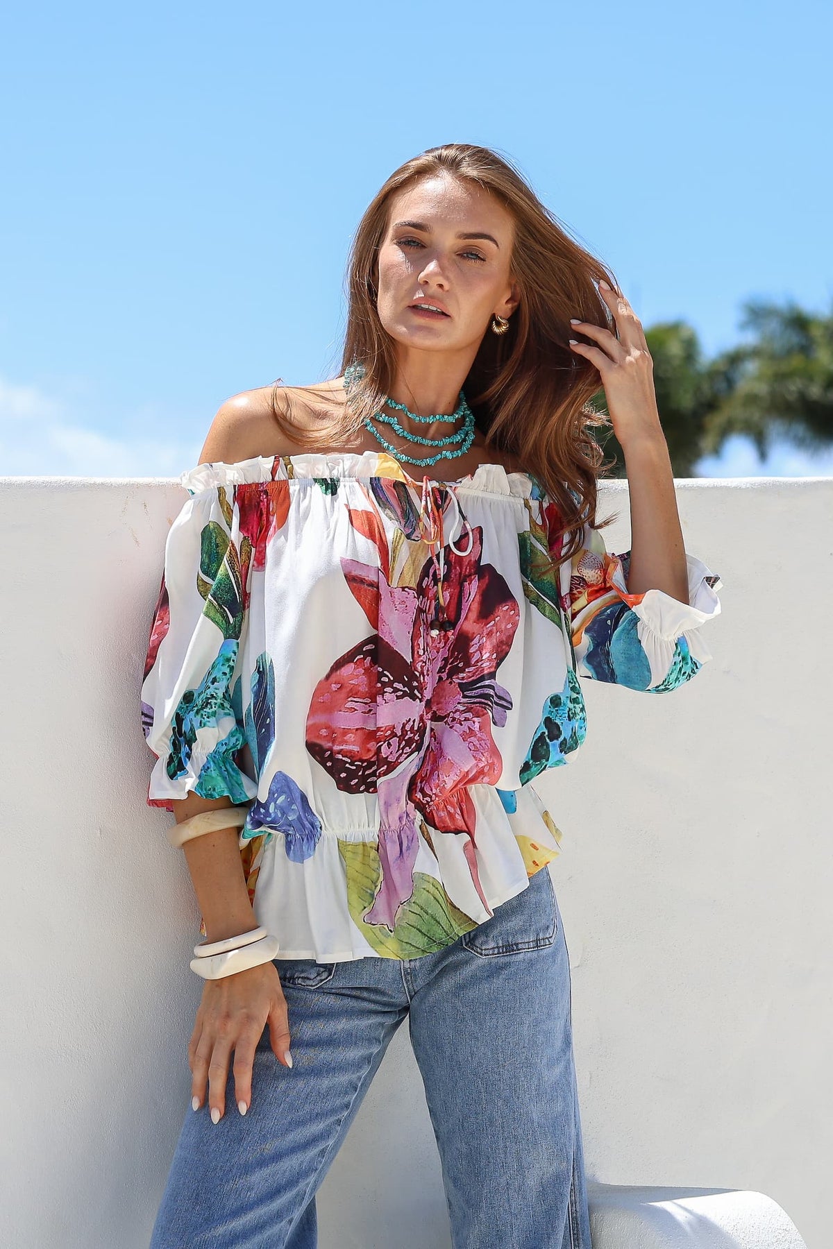 Orchid Off The Shoulder Top
