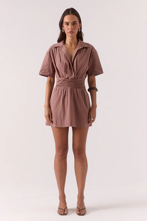 Atlas Mocha Mini Dress