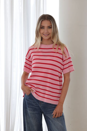 Fria Stripe Pink Knit