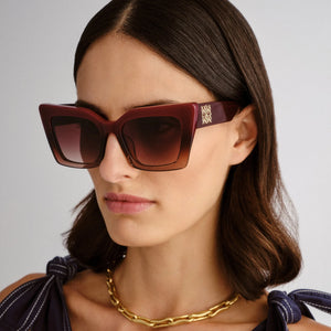 Oroton Ember Burgandy Sunglasses
