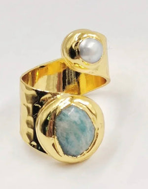 Freshwater Pearl Wrap Ring