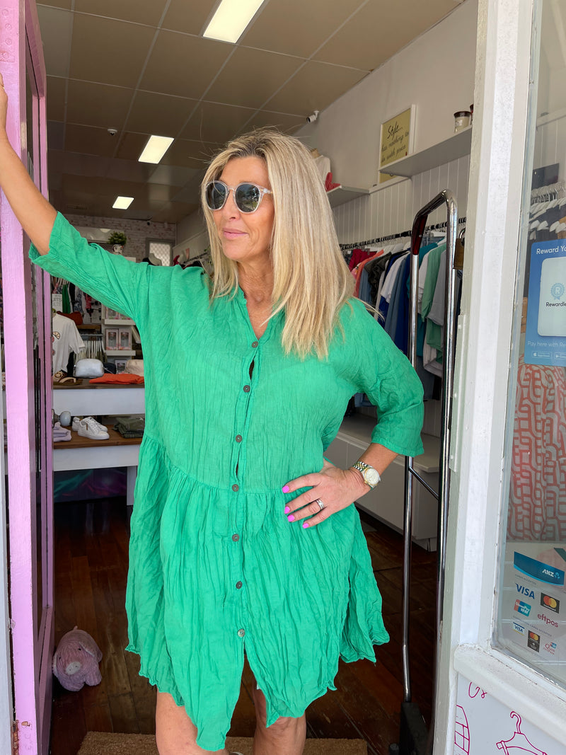 Nia Emerald Dress