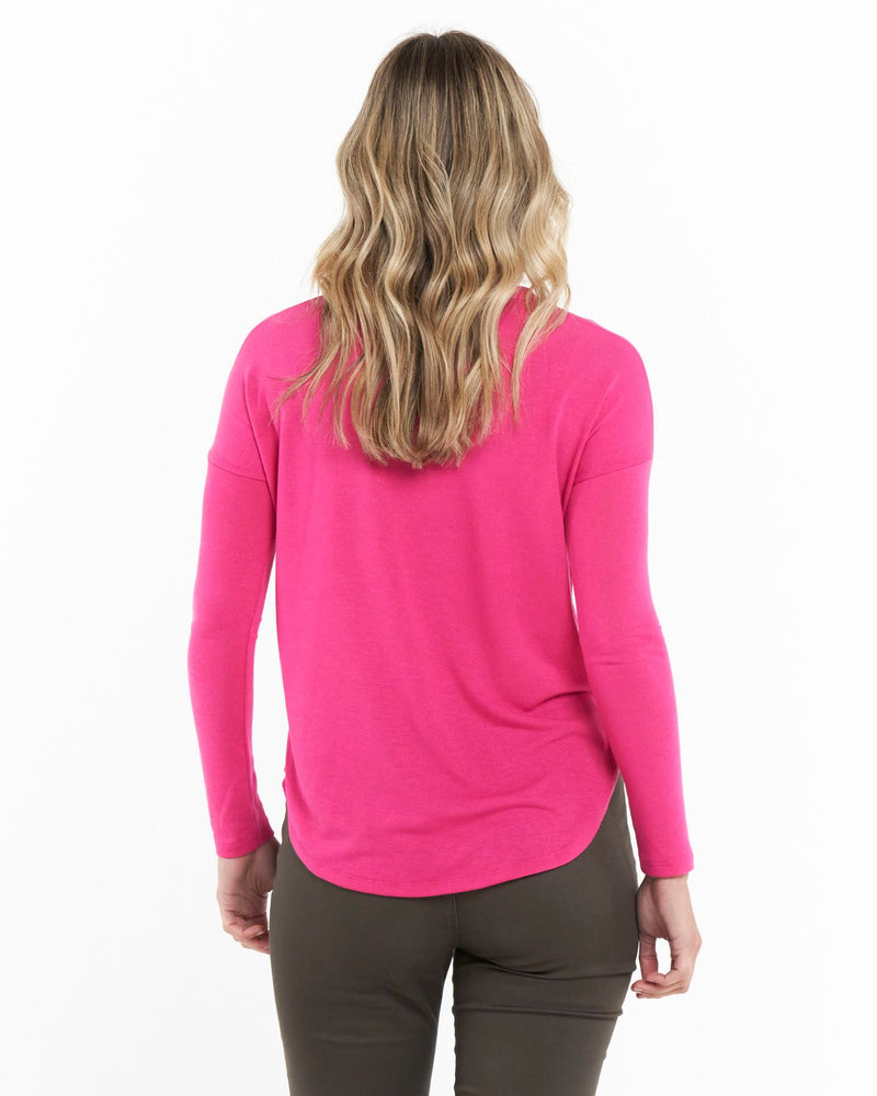 Polly Texture Cherry Pink Top
