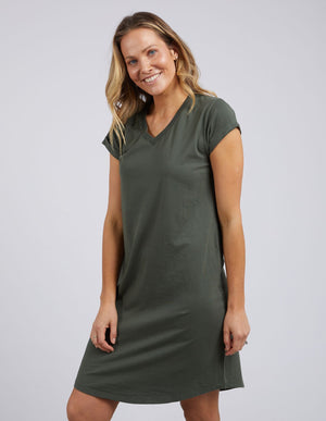 Foxwood Manly Vee Dress Khaki