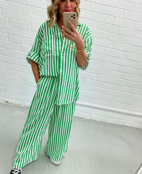 Candy Stripe Green Pant