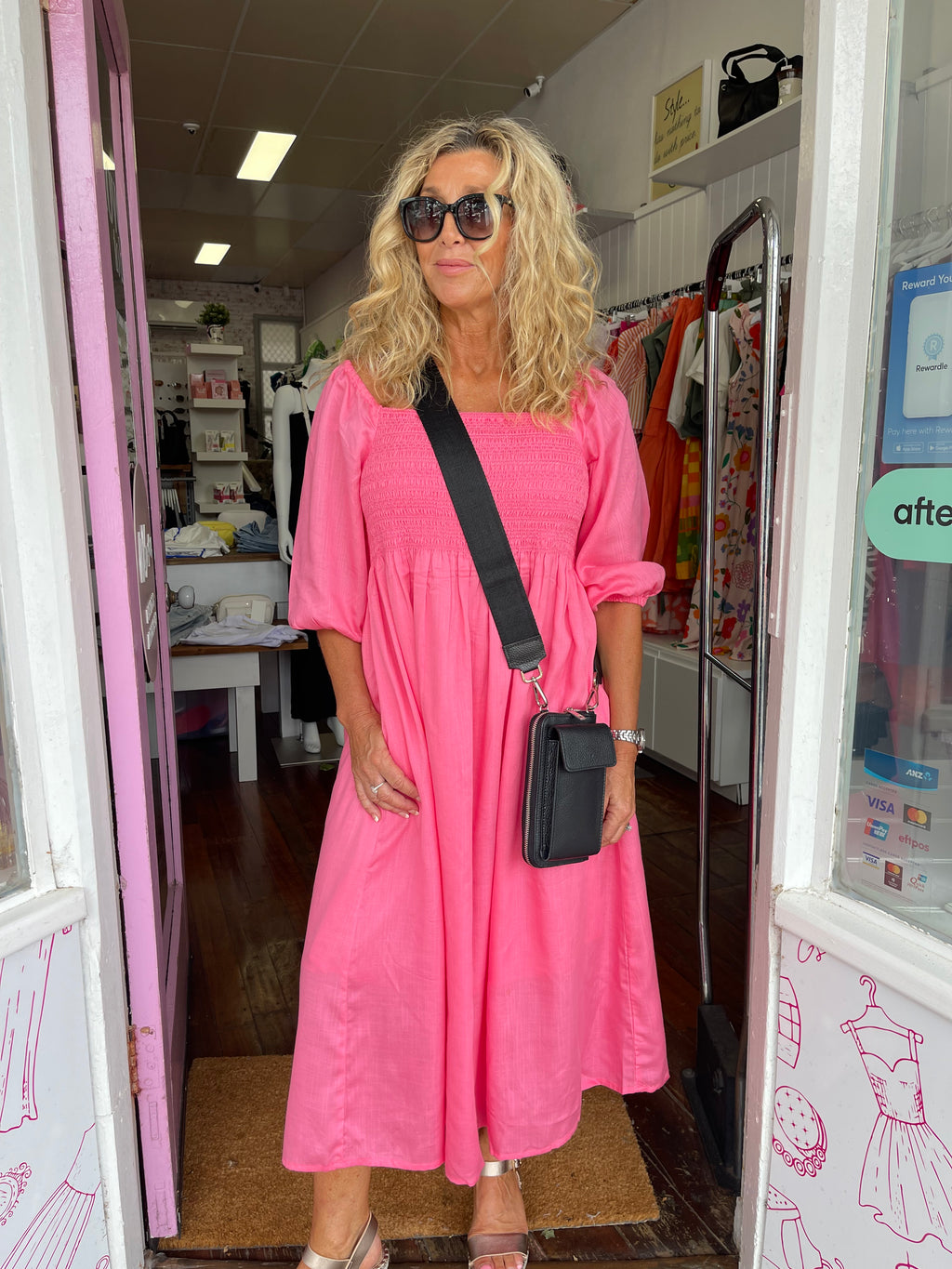 Pink Lemonade Dusk midi Dress