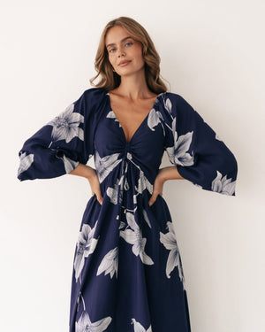 Midnight Lily Maxi Dress