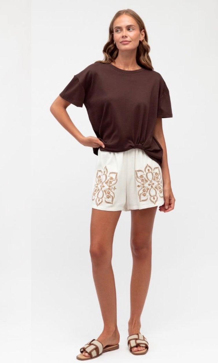 Label Of Love Chocolate Easy Tuck Tee