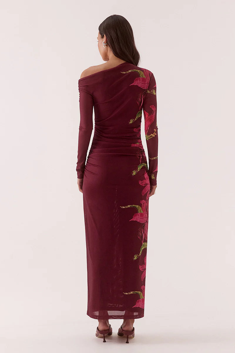sovere rise mesh long sleeve dress Sovere Azalea Long Sleeve Dress Vino – Love to Be