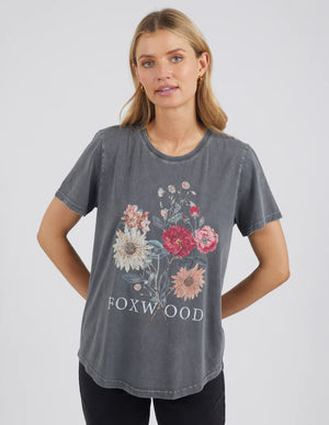 Bouquet Tee Washed Black