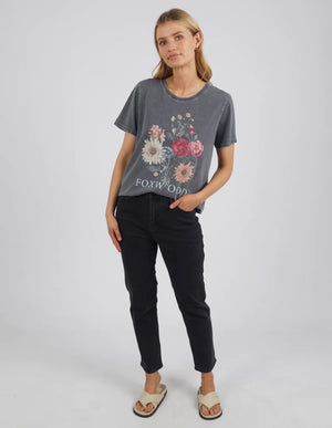 Bouquet Tee Washed Black