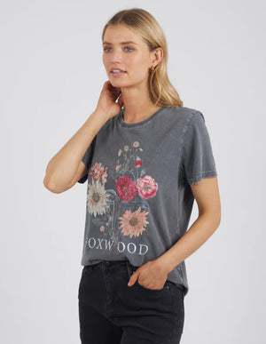 Bouquet Tee Washed Black