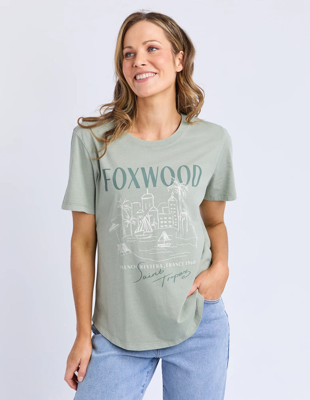 French Riveria Iceberg Green Tee