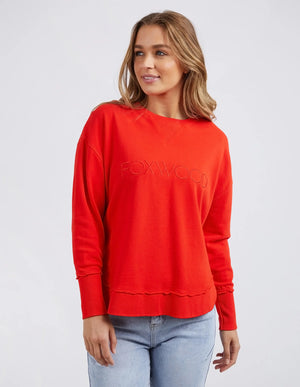 Bright Red Simplified Crew