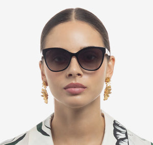 Oroton Rowena Black Ivory Sunglass