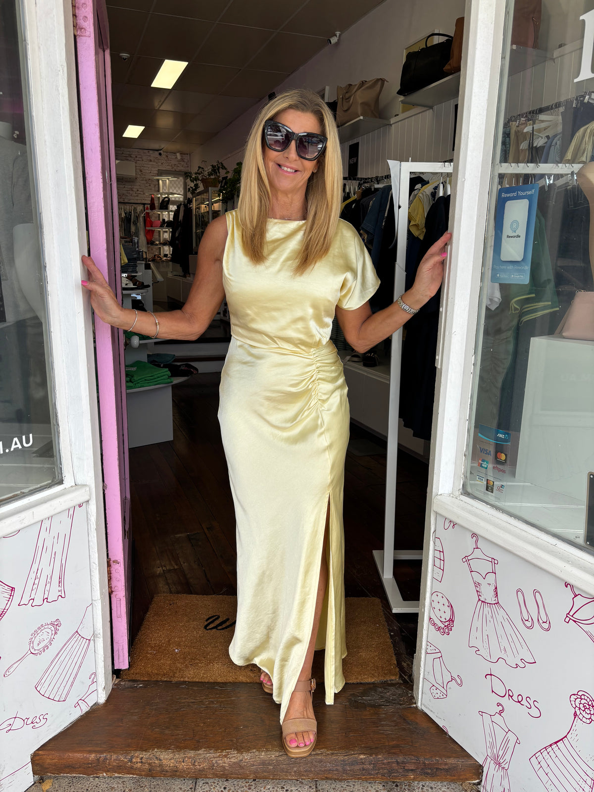 Claudia Butter Maxi Dress