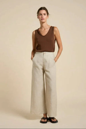 Little Lies Scoop Chocolate Tank