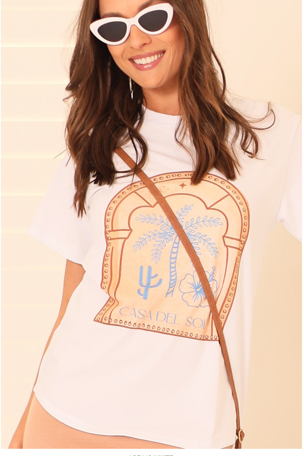 Casa Del Sol White Tee