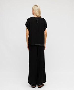 Contrast Stitch Relaxed Pant