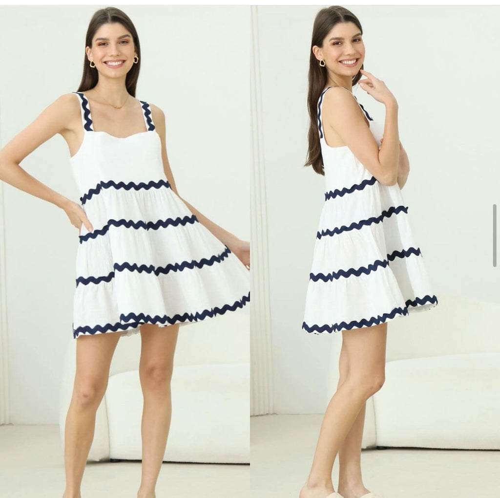 Wavy Mini Dress