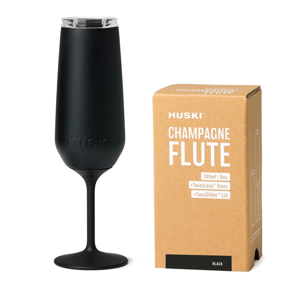 Huski Champagne Flute Black