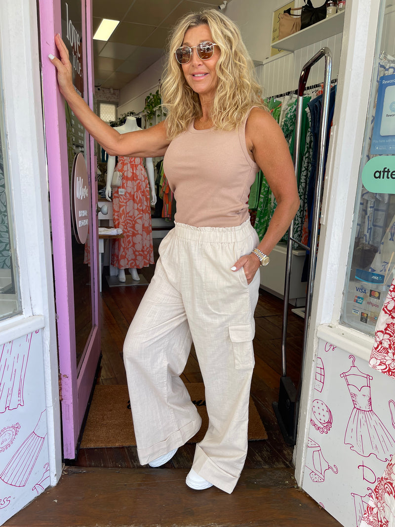 Linen Natural Pant