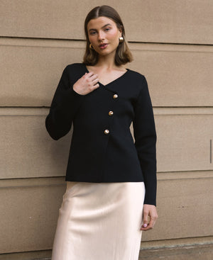 Yuki Black Knit