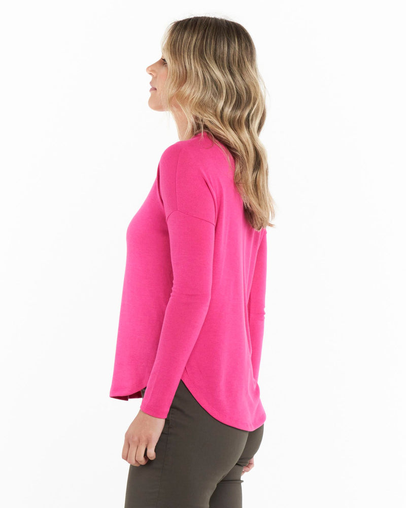 Polly Texture Cherry Pink Top