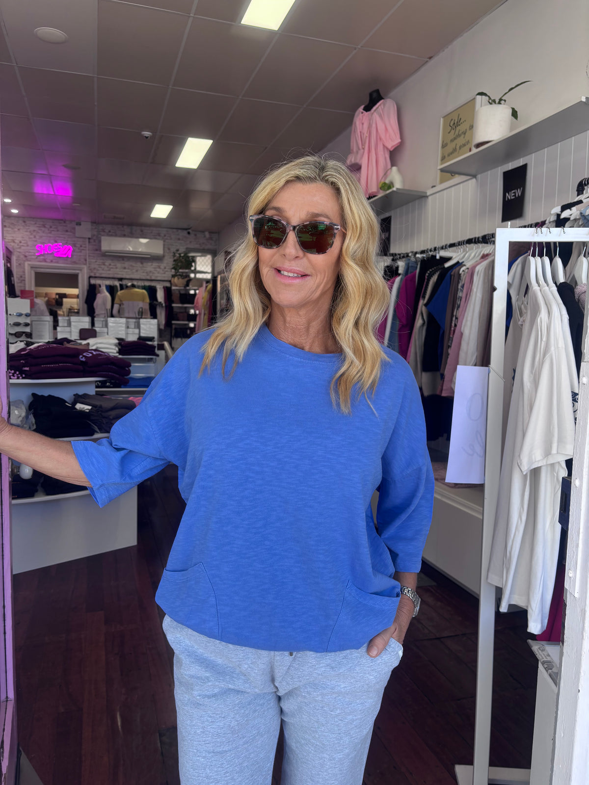 Elm Mazie Sweat Cornflower