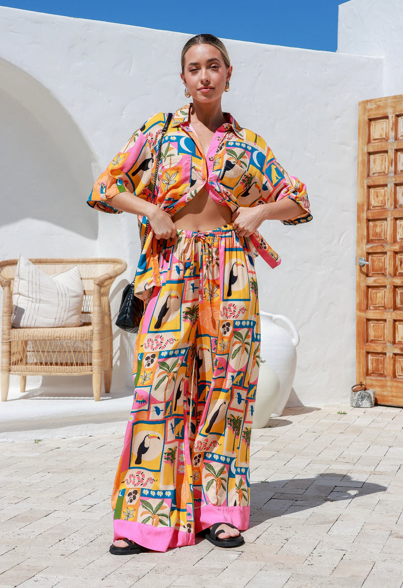 Cuban Wide Leg Pant