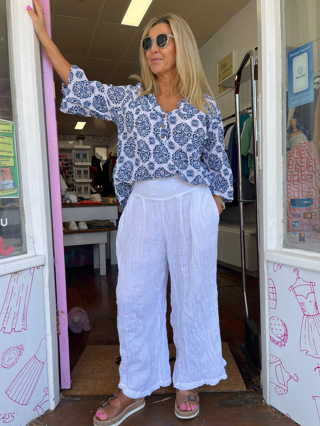 Nina White Pant