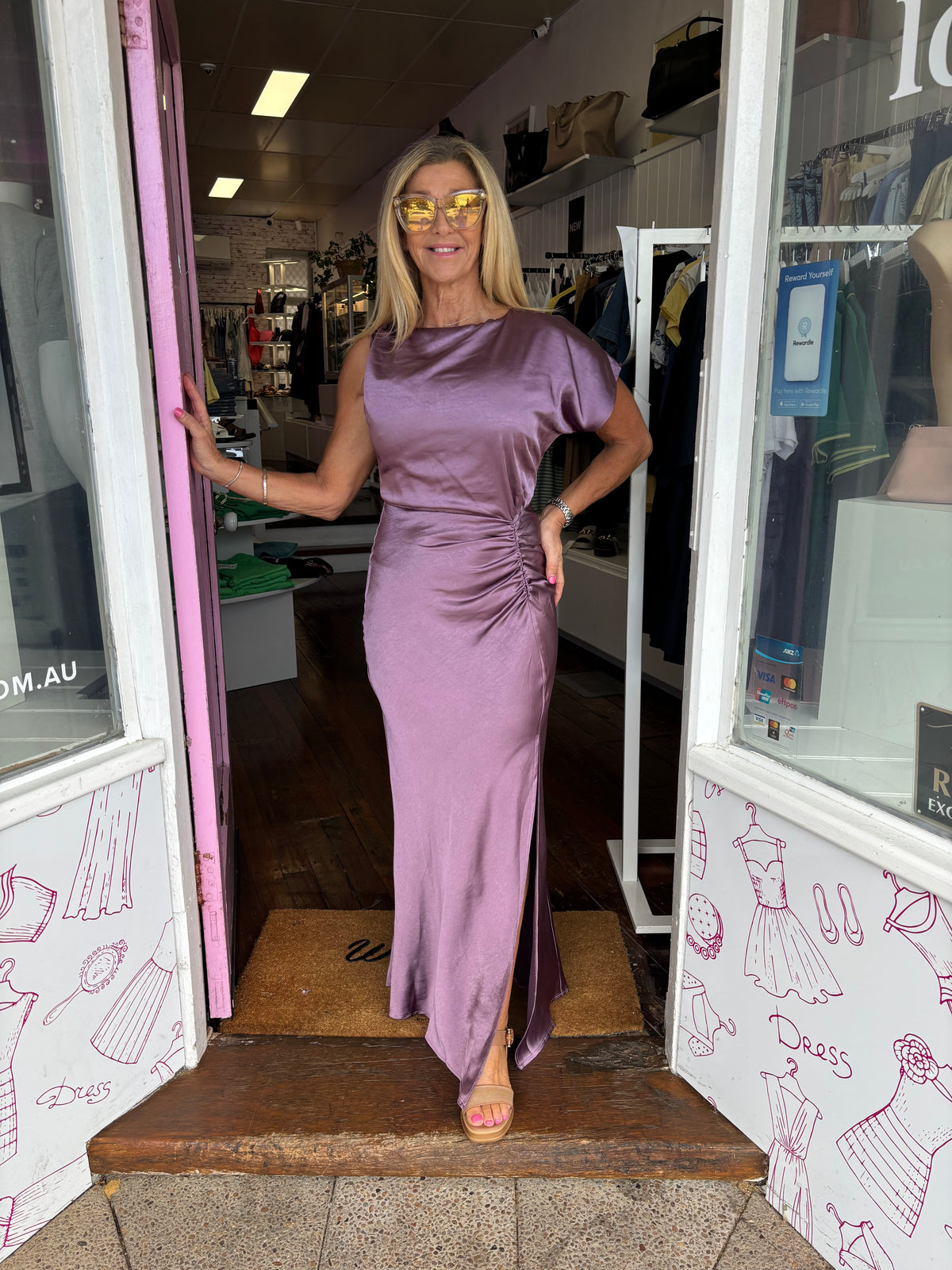 Claudia Grape Maxi Dress