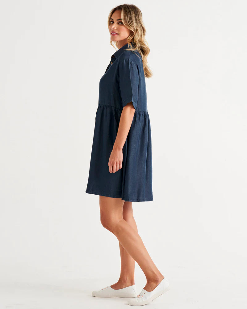 Miley Lyocell Blue Dress
