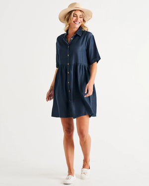 Miley Lyocell Blue Dress